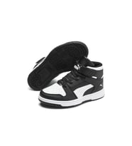 Puma Rebound Layup SL V PS 370488 01 Çocuk Sneaker Ayakkabı Siyah Beyaz 28-35 (Siyah - Beyaz)