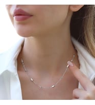 Çan Trend Zincir Gümüş Kolye