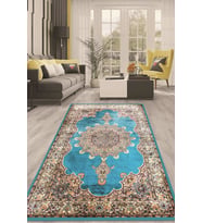 Dijital Kaymaz Taban Yıkanabilir Modern Renkli Salon Halısı Mutfak Halısı Yolluk ND-HT-1078 (Çok Renkli)