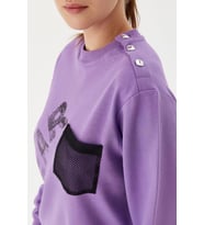No Fear Kadın Sweatshirt Lila 72491 (Mor)