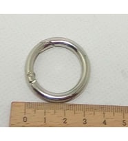 Angel Çanta Aksesuar 2.5 Cm Gümüş Yaylı Halka