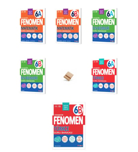 Fenomen 6. Sınıf Maarif 6A + 6B Matematik Fen Bilimleri ve Türkçe 6lı Set Soru Bankası + Telefon Standı