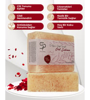 Pure and Shine EL YAPIMI DOĞAL SÜNGERLİ   GÜL SABUNU