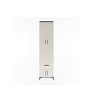 Hyperion Dolap 5 Raflı Tek Çekmeceli 4 Kapaklı 60x44x243 Antrasit-Aytaşı