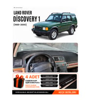 e-biz LAND ROVER DİSCOVERY 1 (1989-2000) Uyumlu Torpido Örtüsü, Torpido Kılıfı - Siyah-Gri - LR001