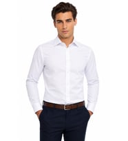 Erkek Slim Fitt Uzun Kol Terikoton Gömlek 2100 BGL-ST05525