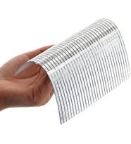 OLLEVRA Kare Silver Cam Mozaik 30x30 cm Fayans Çıkartmaları El İşi Kare Cam Fayans Kendinden Yapışkanlı Aynalı Dekor Panel
