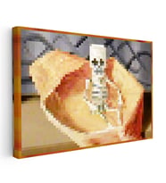 Kanvas Tablo Mortal Coil Piksel Minecraft Tablosu Ev Ofis Salon Duvar Dekoru