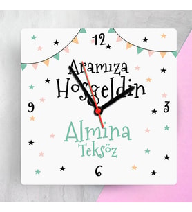 Bebek Hediyesi Şirin Bebek Odası Duvar Saati