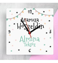 Bebek Hediyesi Şirin Bebek Odası Duvar Saati