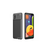 Samsung Galaxy A01 Core Kılıf Auto Focus Karbon Kapak - Siyah