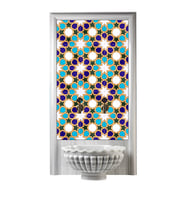 Armada çini 60x100 cm SP 99 Tunus Serigraf Türk Hamamı Pano