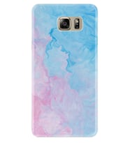 Samsung S7 Edge S20 Fe Plus Ultra S21 S22 Kılıf Desenli Silikon Pink Blue Abstract 1385