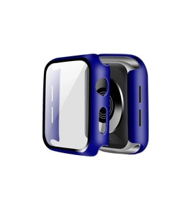 Apple Watch 45mm Camlı Kasa Ekran Koruyucu - Lacivert