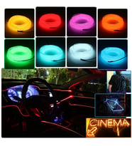 RGB Araç Içi Atmosfer Ambiyans İp Neon Torpido Led 3 Metre USB Girişli