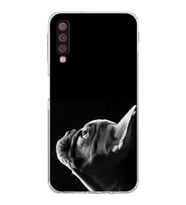 PrintiFy Samsung Galaxy A7 2018 ile Uyumlu Köpek 1 Kamera Korumalı Şeffaf Kılıf