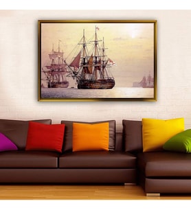 Altın Çerçeveli dekoratif tablo a1324 (Gold)