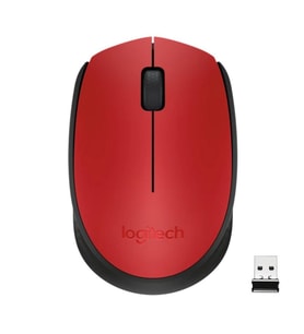 Logitech M171 USB Kırmızı Kablosuz Mouse