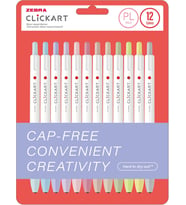 ZEBRA CLICKART MARKET PEN PL 12 LI SET
