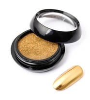 Krom Tırnak Tozu Renkli No.11 – Altın Ayna Efekti Pigment