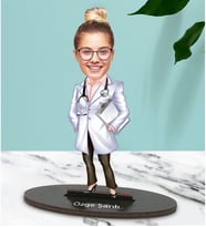 Kişiye Özel Doktor 4 Tasarımlı Karikatür Biblo