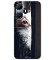 İnfinix Hot 30i Kılıf HD Desen Baskılı Kılıf - Kedi Bakışı