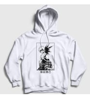 Presmono Unisex Beyaz Bakugo Smile Anime Boku No Hero Academia Kapüşonlu Sweatshirt 234427tt