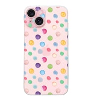 PrintiFy iPhone 15 Plus ile Uyumlu Water Color 6  Kamera Korumalı Şeffaf  Kılıf