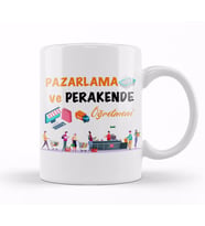 Pazarlama Ve Perakende Öğretmeni Kupa Bardak Porselen