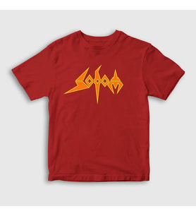 Presmono Unisex Çocuk Kırmızı Logo Sodom T-Shirt 383182tt