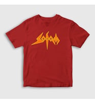 Presmono Unisex Çocuk Kırmızı Logo Sodom T-Shirt 383182tt