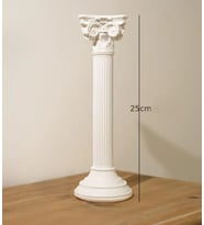 Büyük Boy Antik Yunan Mimarisi Taş Döküm Sütun 25 CM