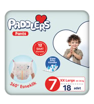 Paddlers Külot Bebek Bezi 7 Numara XX-Large 18 Adet (20-30 Kg) Eko Paket