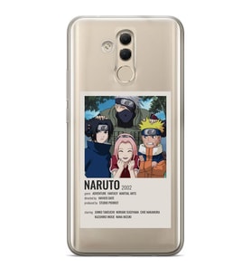 Huawei Mate 20 Lite Uyumlu Naruto Anime Desenli Şeffaf Telefon Kılıfı