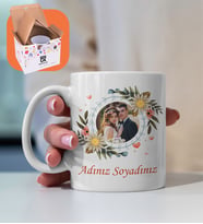 Öğretmene Hediye / Öğretmenler Günü Hediyesi - Kişiye Özel Fotoğraf Çiçek Tasarımlı Kupa