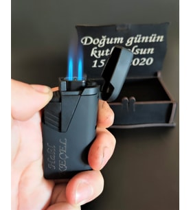 Kendin Tasarla Çakmak Ahşap Hediye Kutusunda