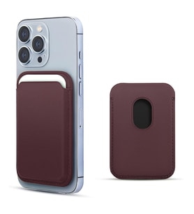Microsonic Apple iPhone 13 Pro Max Leather Wallet MagSafe Mor