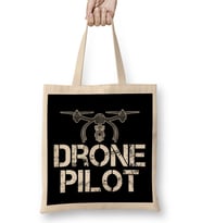 Cute Drone Pilot Funny Drone Lovers Bez Çanta Uzun Saplı
