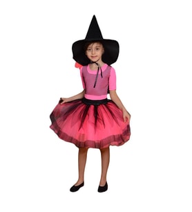 Çingene Cadı Kostümü + Cadı Şapkası - Cadılar Bayramı Kostümü - Halloween Kostüm