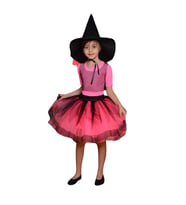 Çingene Cadı Kostümü + Cadı Şapkası - Cadılar Bayramı Kostümü - Halloween Kostüm (Bordo)