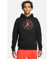 Nike Jordan Essentials Mountainside Graphic Pullover Hoodie Mens Baskılı Kapüşonlu Erkek Sweatshirt Siyah