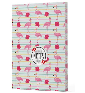 Flamingo 2 - Yan Boyamalı Çizgili Defter