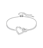 Monemel Swarovski Taşlı Kalp Detaylı  Bileklik (Altın Kaplama)