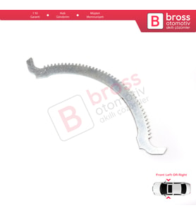Mercedes E Class W124 S124 1986-1995 4/5 Kapı İçin Ön Kapı Makaslı Cam Kriko Tamir Hilal Dişlisi