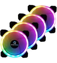 DUALRING 4x120mm Sese Duyarlı A-RGB Kasa Fanı