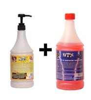 Kumlu El Temizleme Kremi (Sabunu) 1 kg & Ağır Yağ Sökücü Konsantre (1/5) 1 Litre