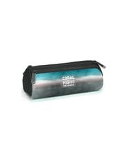 CORAL HIGH 22068 KIDS TURKUAZ GRİ BATİK DESENLİ ÜÇ BÖLMELİ KALEM ÇANTASI