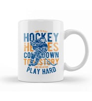 Time To Play Hockey Kupa Bardak Porselen