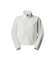 The North Face W Glacier Fleece 1/2 Zip Short Jacket Kadın Outdoor Çeyrek Fermuarlı Polar Üst NF0A8D2CQLI1 Beyaz