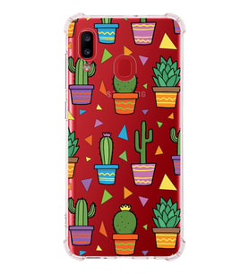 PrintiFy Samsung Galaxy A30 Uyumlu Water Color 4 Baskılı Şeffaf Köşe Korumalı Antişok Kılıf